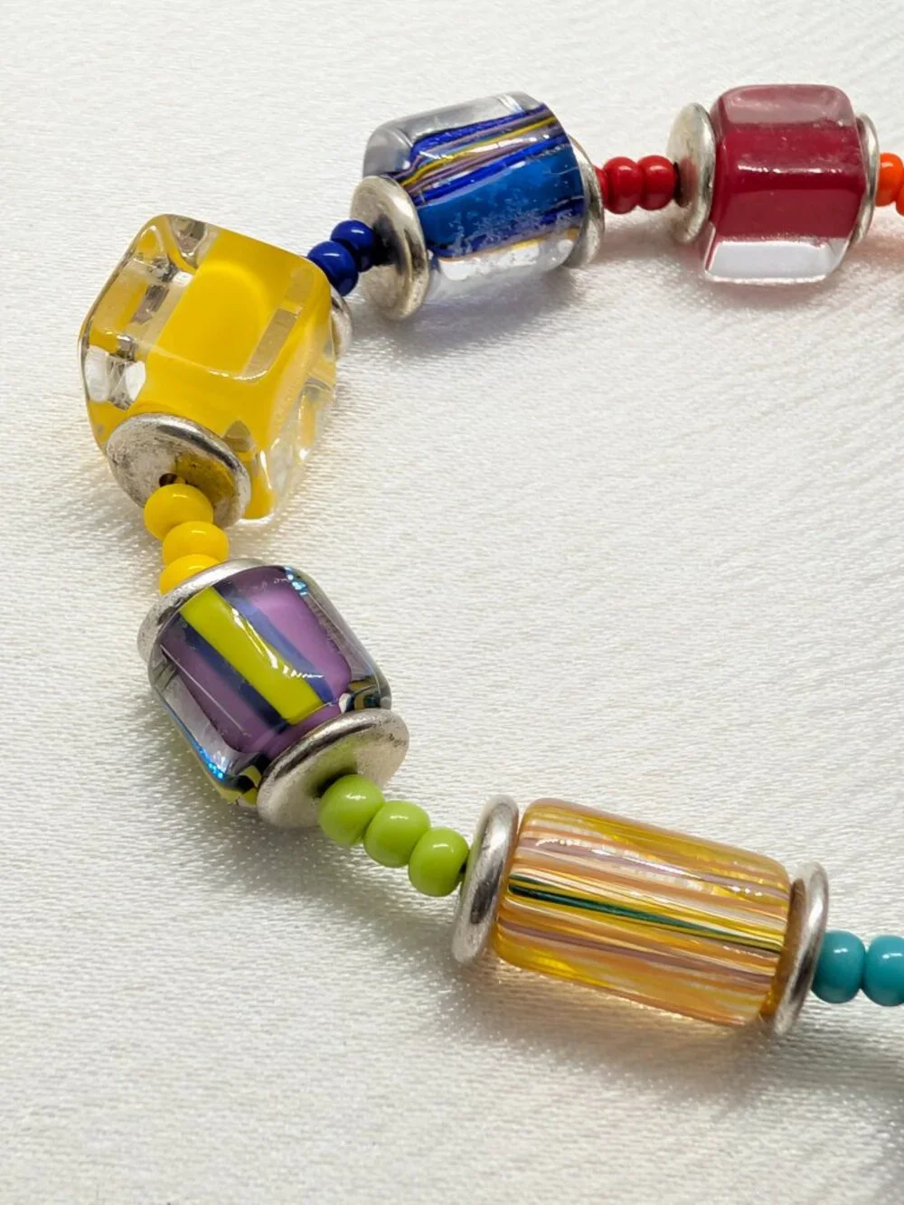 Fiesta Fun ...  2 HOSTS PICKED!!  NEW colorful glass bracelet
